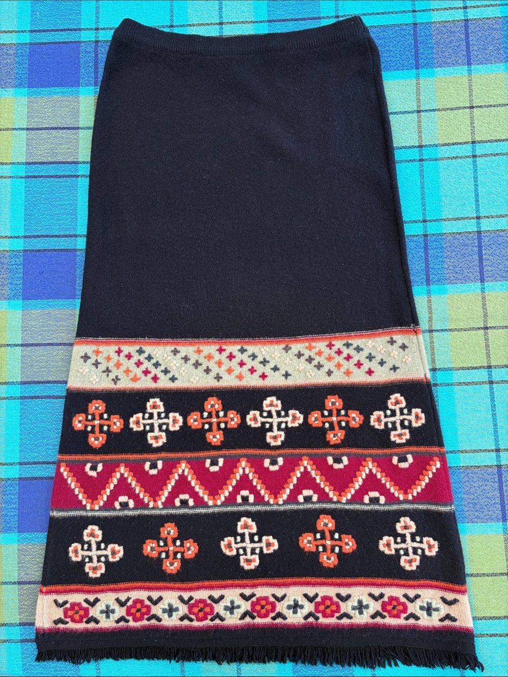 Double D Ranch lambswool Aztec skirt